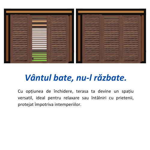 Foișor modern cu lamele
