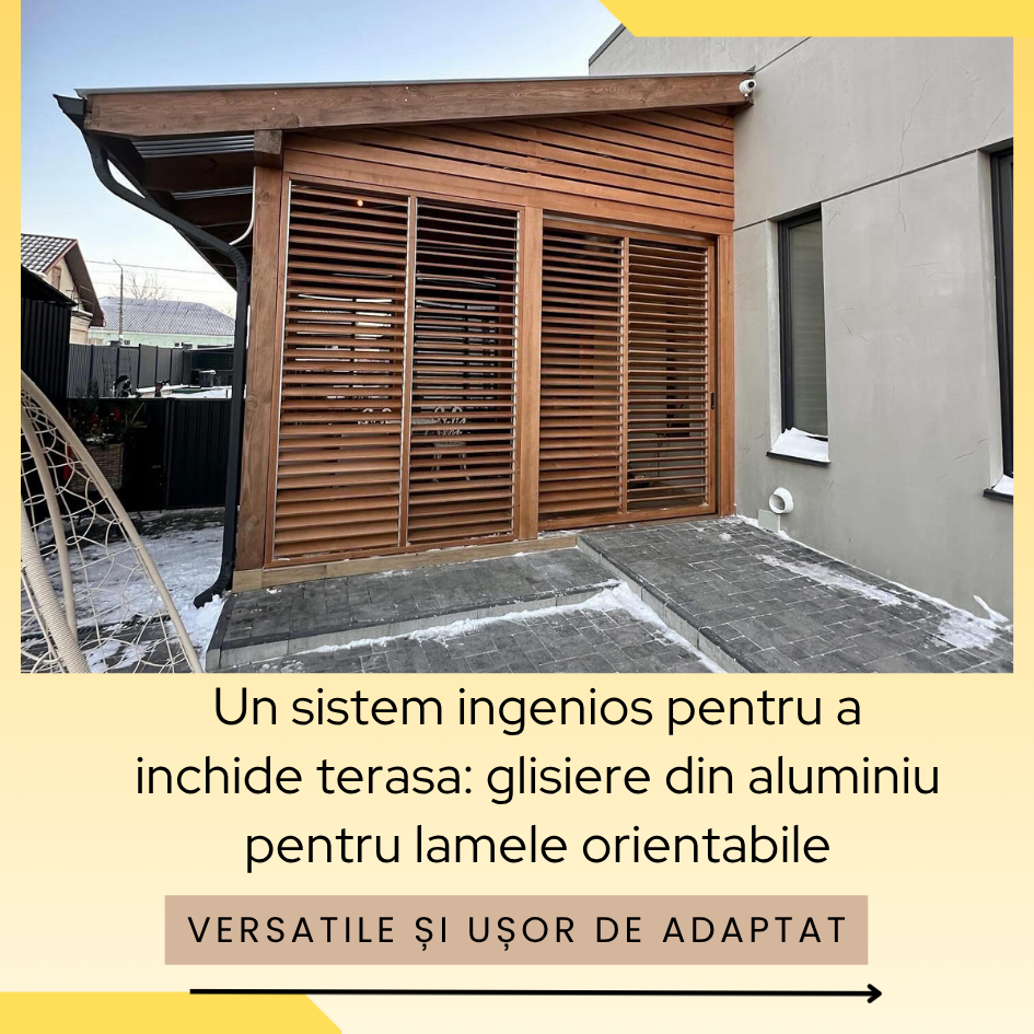 Set glisieră aluminiu 300 cm (150+150)